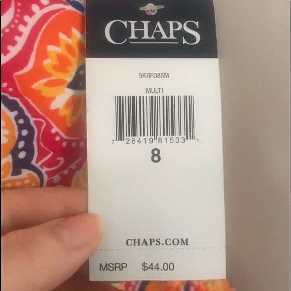 Chaps Tankini Swim Top Halter - Picture 10 of 13